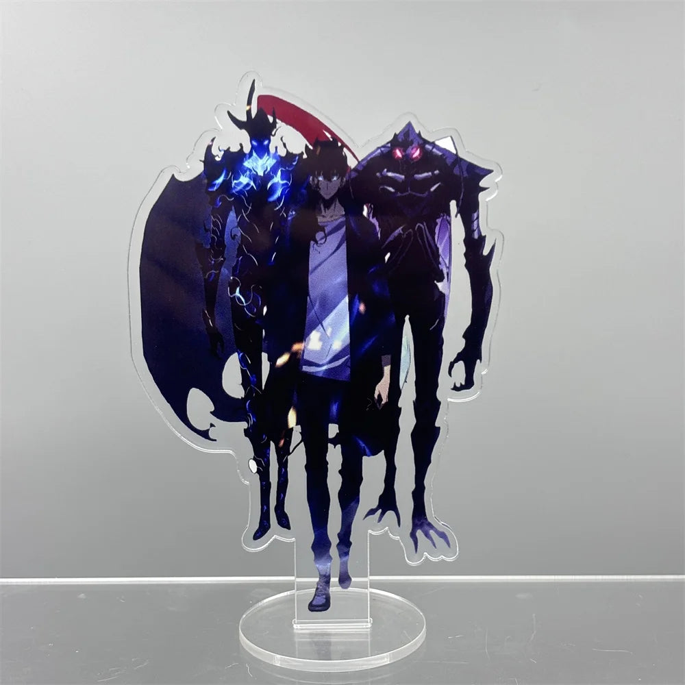 Anime Solo Leveling 15cm Acrylic Stand Sung Jin Woo Sung Jin Ah Yoo Jin Ho Action Figures Desk Model Plate Toys Room Decorations