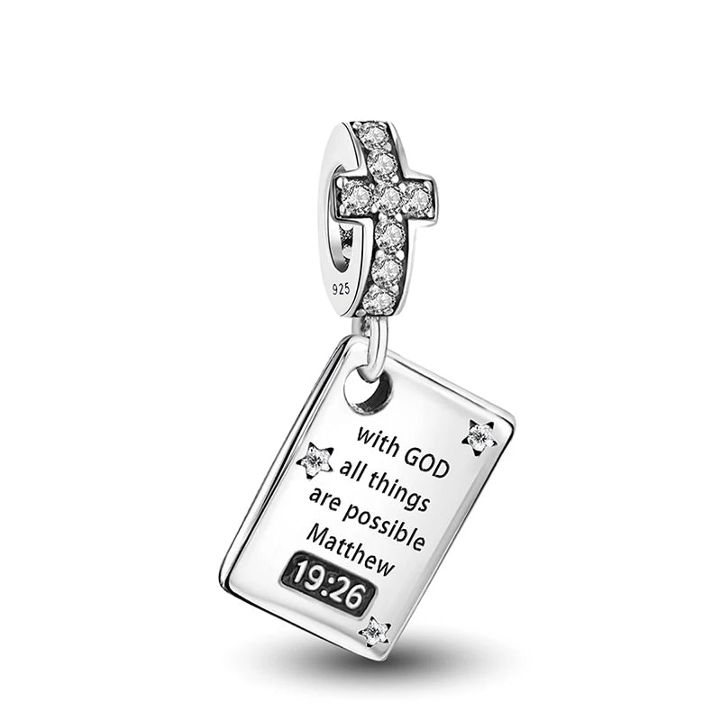 925 Sterling Silver Charm Beads fit Original Pan Charms Bracelet Dog Love Avocado Flower Silver Jewelry Making DIY Gift