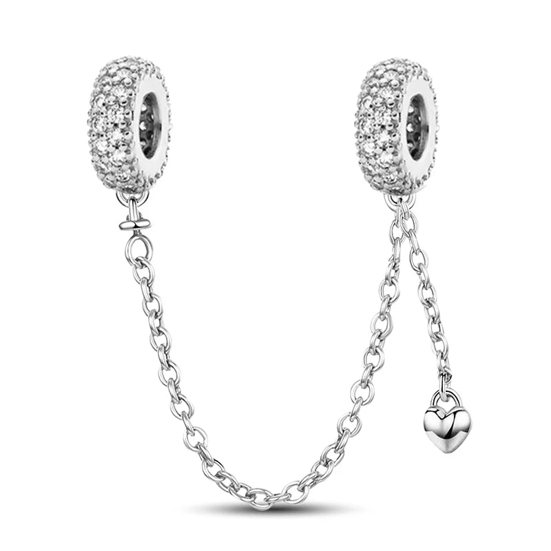 925 Sterling Silver Charm Beads fit Original Pan Charms Bracelet Dog Love Avocado Flower Silver Jewelry Making DIY Gift