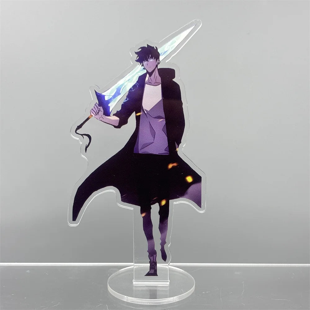 Anime Solo Leveling 15cm Acrylic Stand Sung Jin Woo Sung Jin Ah Yoo Jin Ho Action Figures Desk Model Plate Toys Room Decorations