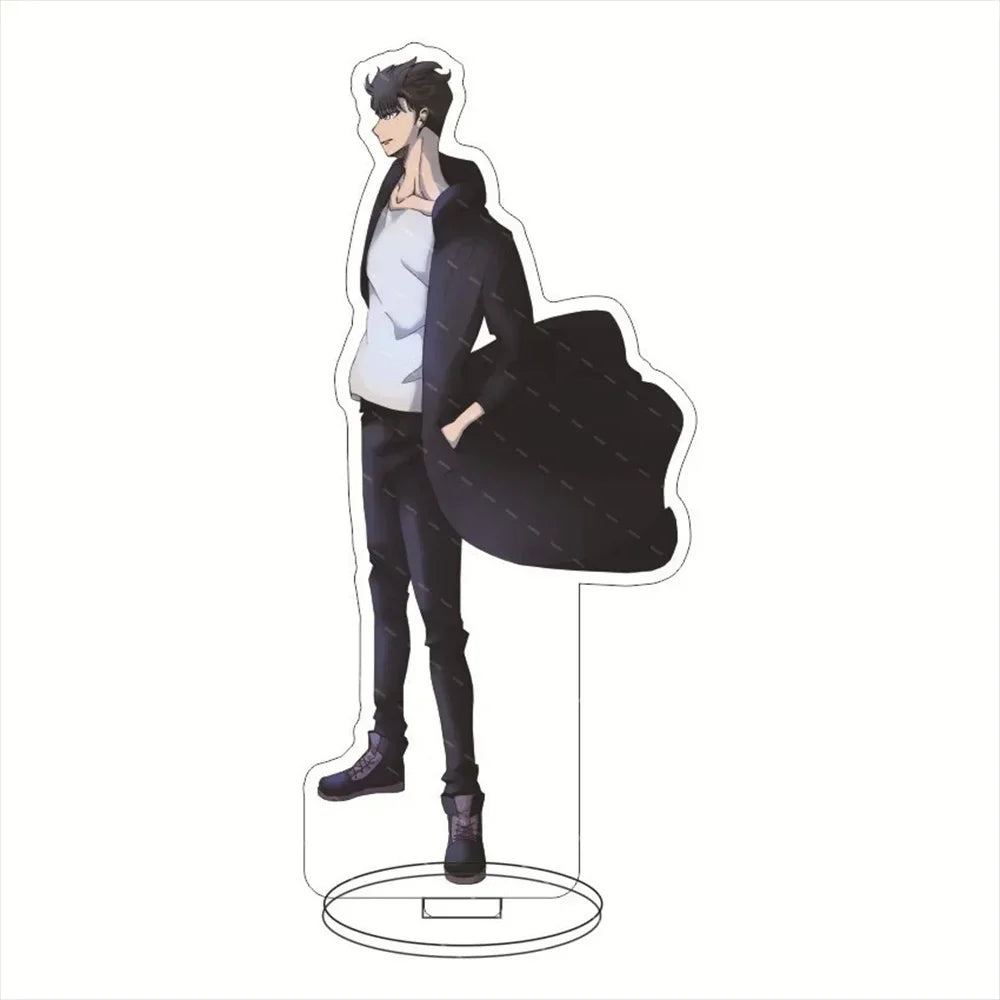 Anime Solo Leveling 15cm Acrylic Stand Sung Jin Woo Sung Jin Ah Yoo Jin Ho Action Figures Desk Model Plate Toys Room Decorations