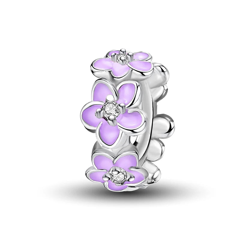 925 Sterling Silver Charm Beads fit Original Pan Charms Bracelet Dog Love Avocado Flower Silver Jewelry Making DIY Gift