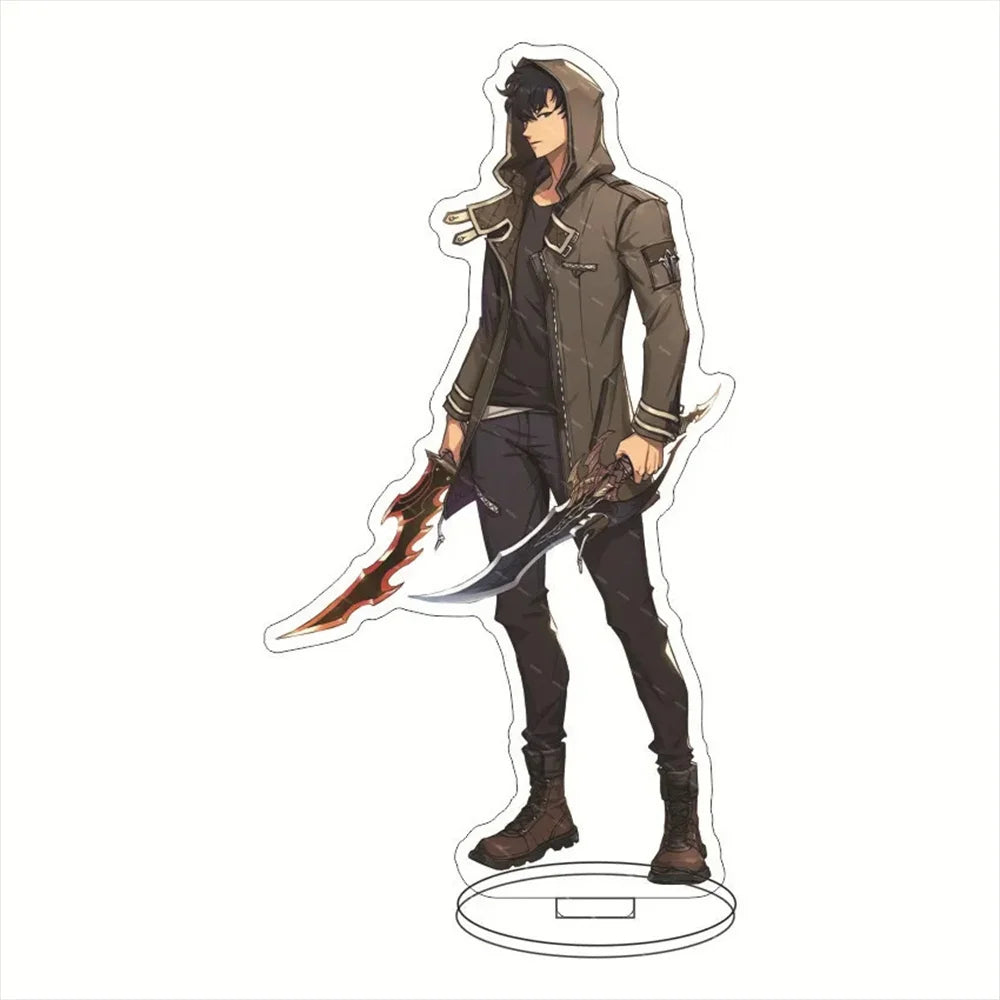 Anime Solo Leveling 15cm Acrylic Stand Sung Jin Woo Sung Jin Ah Yoo Jin Ho Action Figures Desk Model Plate Toys Room Decorations