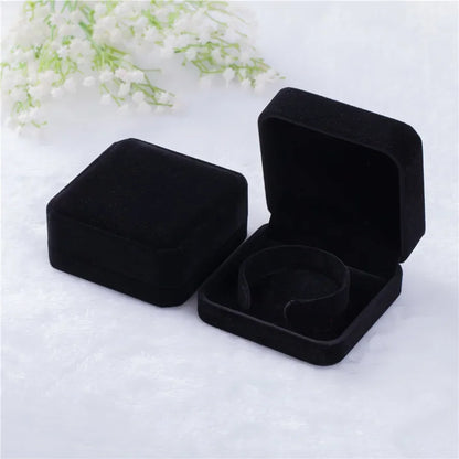 Velvet Bracelet Box High Quality Necklace Jewelry Storage Boxes Bangle Case Proposal Engagement Wedding Counter Display Packing