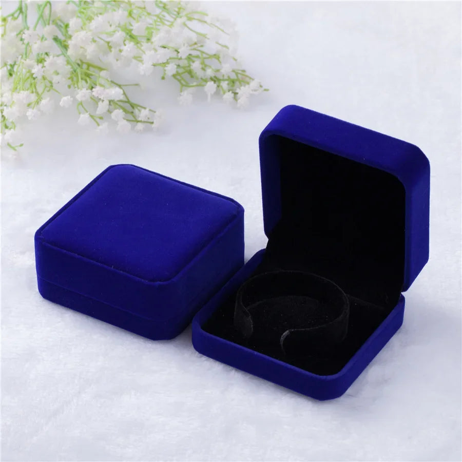 Velvet Bracelet Box High Quality Necklace Jewelry Storage Boxes Bangle Case Proposal Engagement Wedding Counter Display Packing