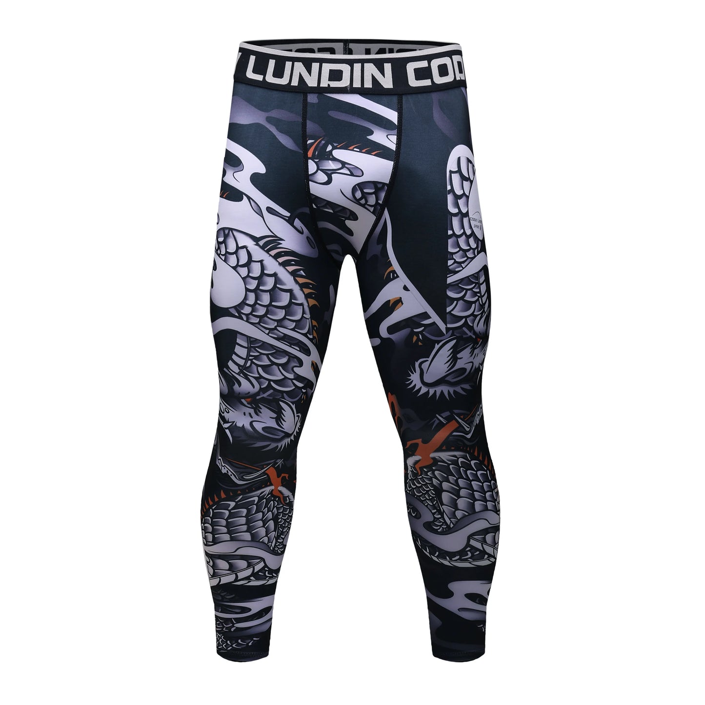 Cody Lundin Sports Men’s BJJ Spats Leggings Tights Jiu Jitsu MMA no Gi spat Compression Pants for Men Running Leggings