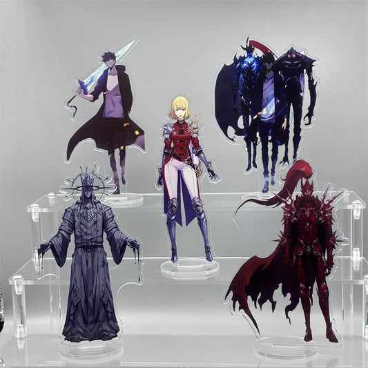 Anime Solo Leveling 15cm Acrylic Stand Sung Jin Woo Sung Jin Ah Yoo Jin Ho Action Figures Desk Model Plate Toys Room Decorations