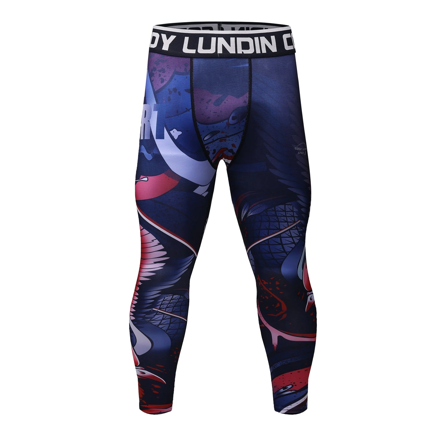 Cody Lundin Sports Men’s BJJ Spats Leggings Tights Jiu Jitsu MMA no Gi spat Compression Pants for Men Running Leggings