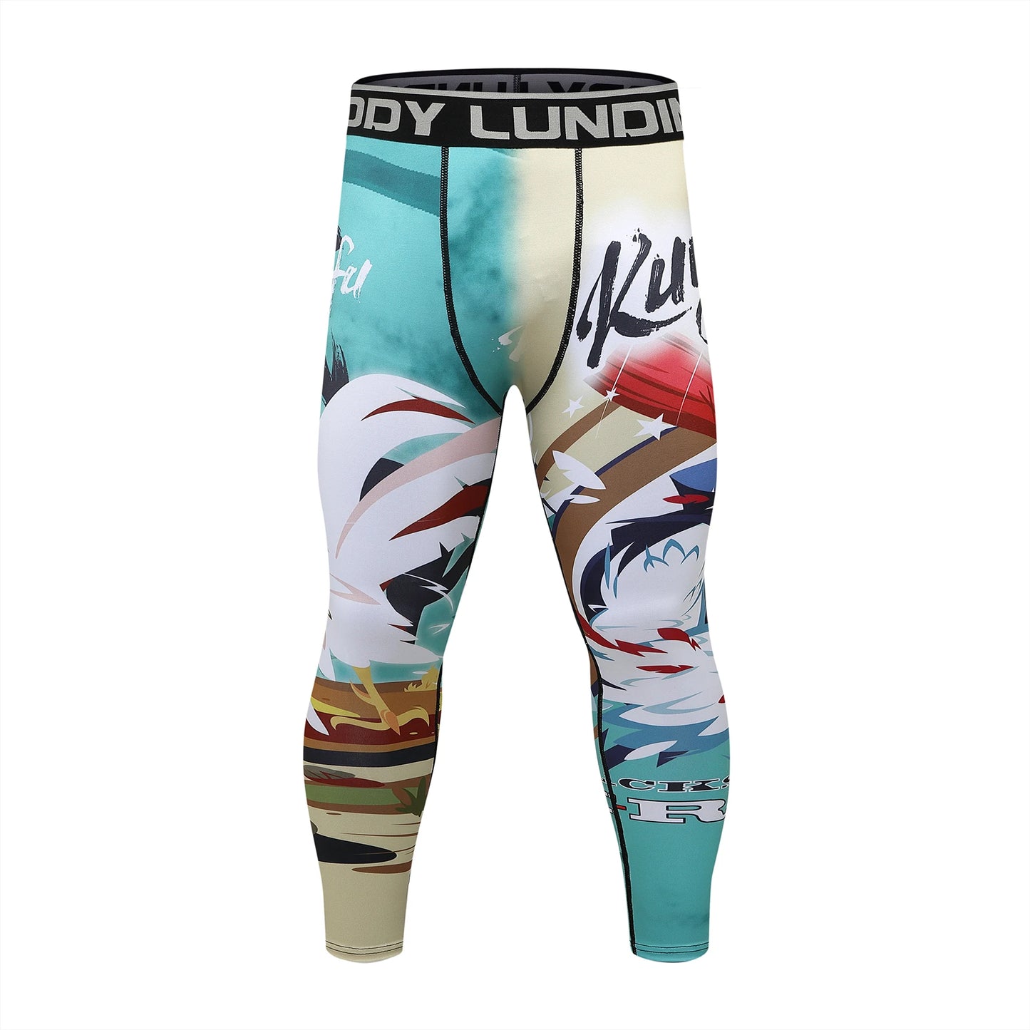 Cody Lundin Sports Men’s BJJ Spats Leggings Tights Jiu Jitsu MMA no Gi spat Compression Pants for Men Running Leggings