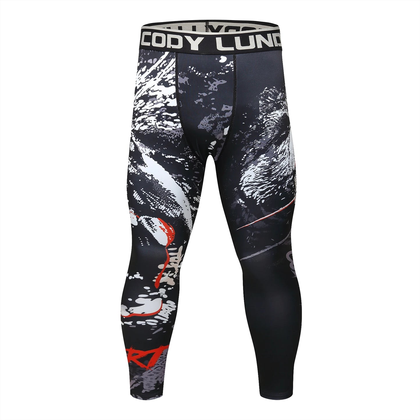 Cody Lundin Sports Men’s BJJ Spats Leggings Tights Jiu Jitsu MMA no Gi spat Compression Pants for Men Running Leggings