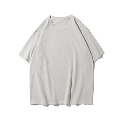 260gsm Combed Cotton Tees Tshirts Mens Solid Tops Woman Male Short Sleeve Breathable Summer Basic Tops T Shirts