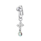 Fake Belly Piercing Sunflower Dangling Long Fake Belly Button Pircing Clip On Umbilical Navel Cartilage Earring Clip Jewelry