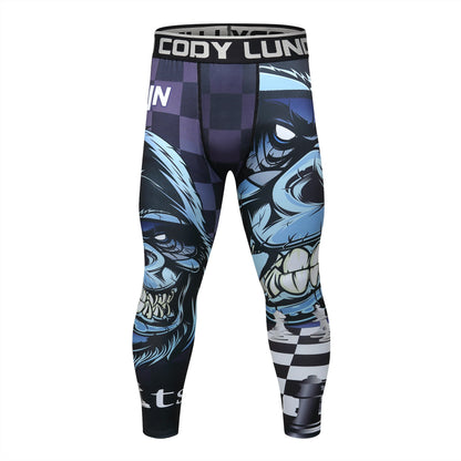 Cody Lundin Sports Men’s BJJ Spats Leggings Tights Jiu Jitsu MMA no Gi spat Compression Pants for Men Running Leggings