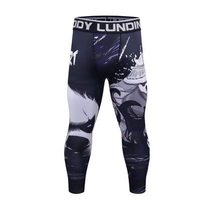 Cody Lundin Sports Men’s BJJ Spats Leggings Tights Jiu Jitsu MMA no Gi spat Compression Pants for Men Running Leggings