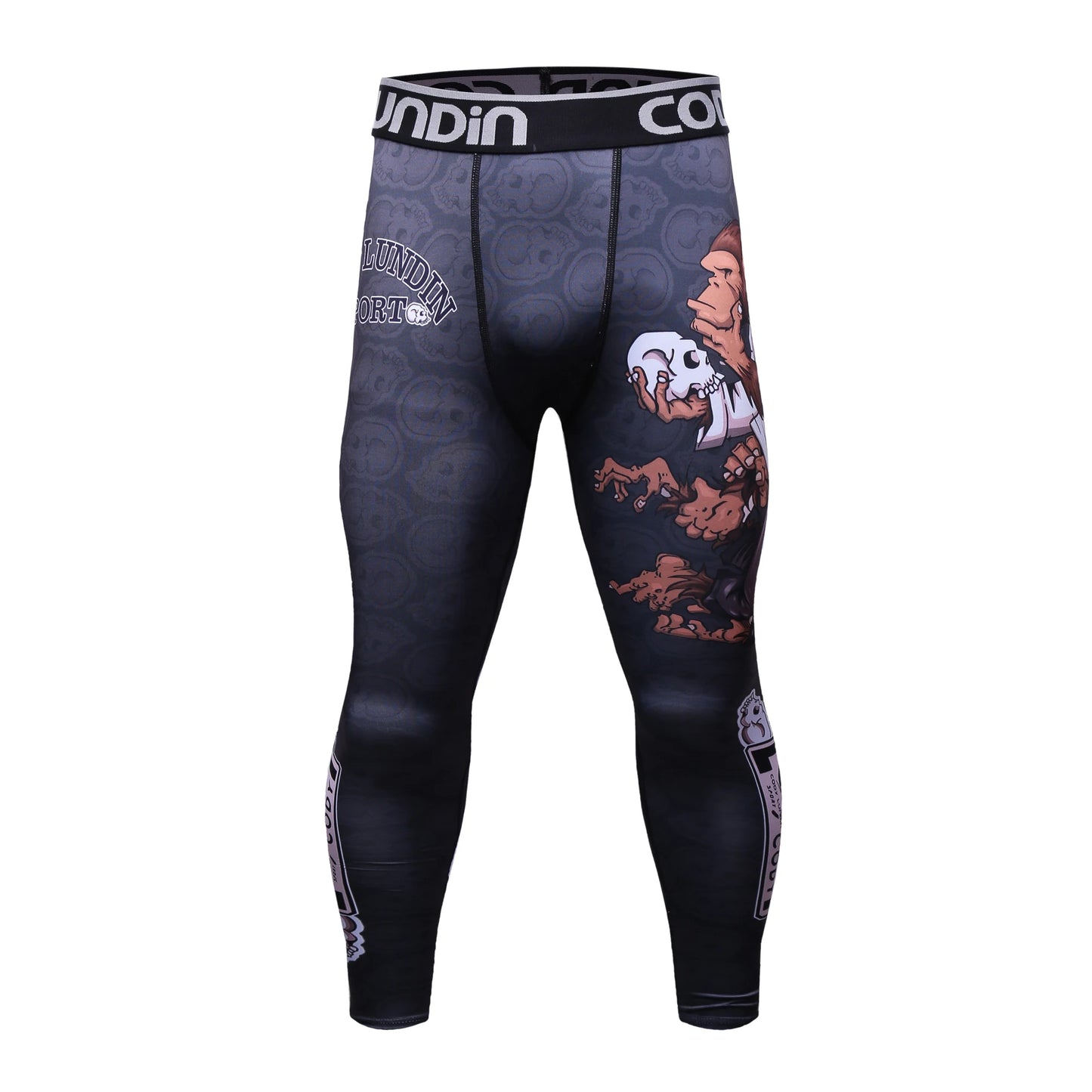 Cody Lundin Sports Men’s BJJ Spats Leggings Tights Jiu Jitsu MMA no Gi spat Compression Pants for Men Running Leggings
