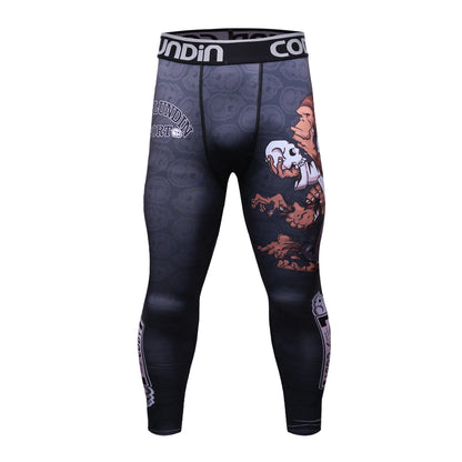 Cody Lundin Sports Men’s BJJ Spats Leggings Tights Jiu Jitsu MMA no Gi spat Compression Pants for Men Running Leggings