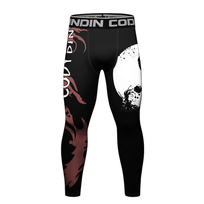 Cody Lundin Sports Men’s BJJ Spats Leggings Tights Jiu Jitsu MMA no Gi spat Compression Pants for Men Running Leggings