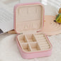 2024 New Jewelry Organizer Display Travel PU Jewelry Case Box Travel Portable Jewelry Box Storage Organizer Earring Holder Gift